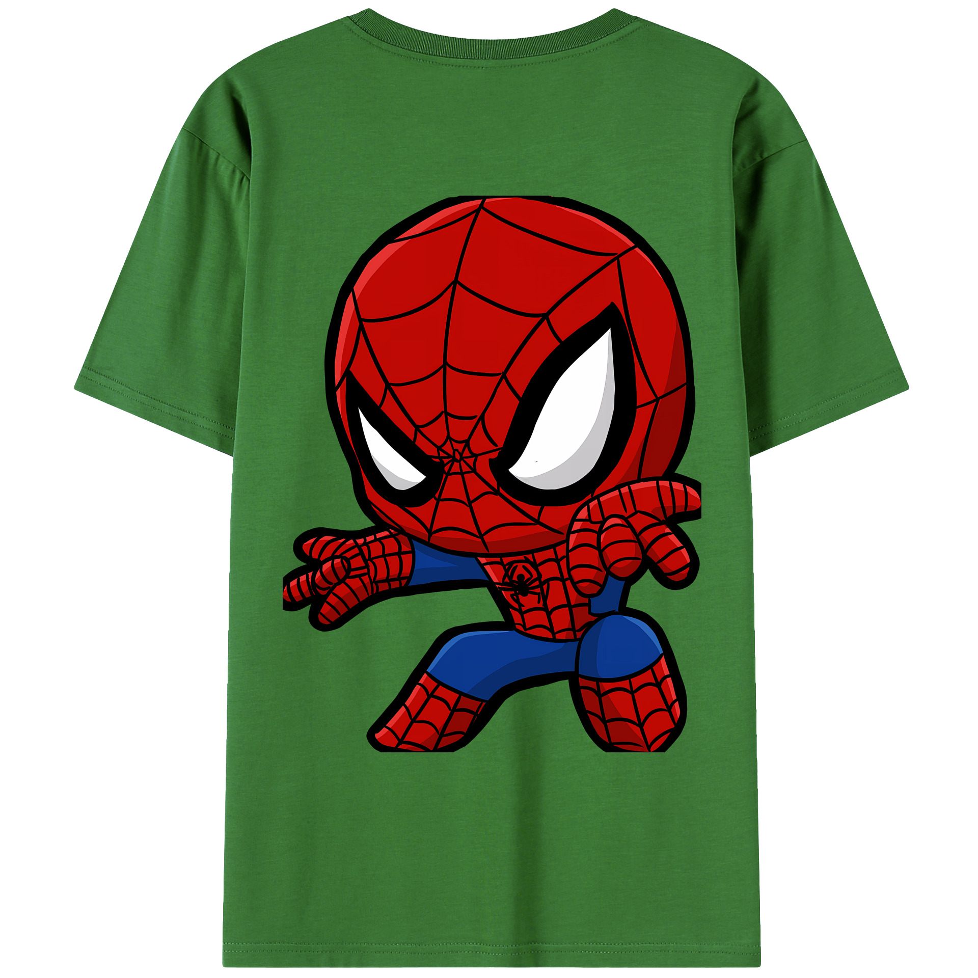 Spider Man スパイダーマン レディース半袖Tシャツ(バックプリント)
